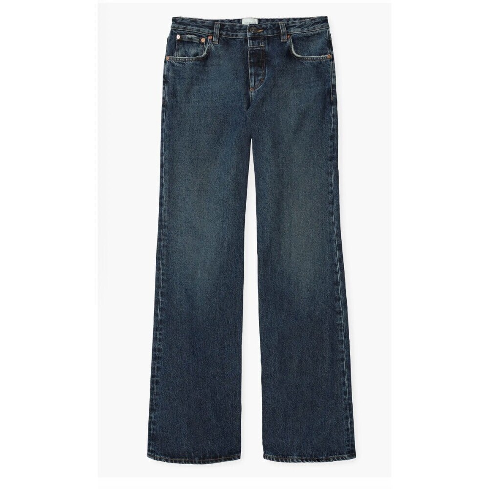 CLOSED Women Gillan Low Waist Wide leg Jeans Blue Denim NWT Size 26/30 - Picture 2 of 11